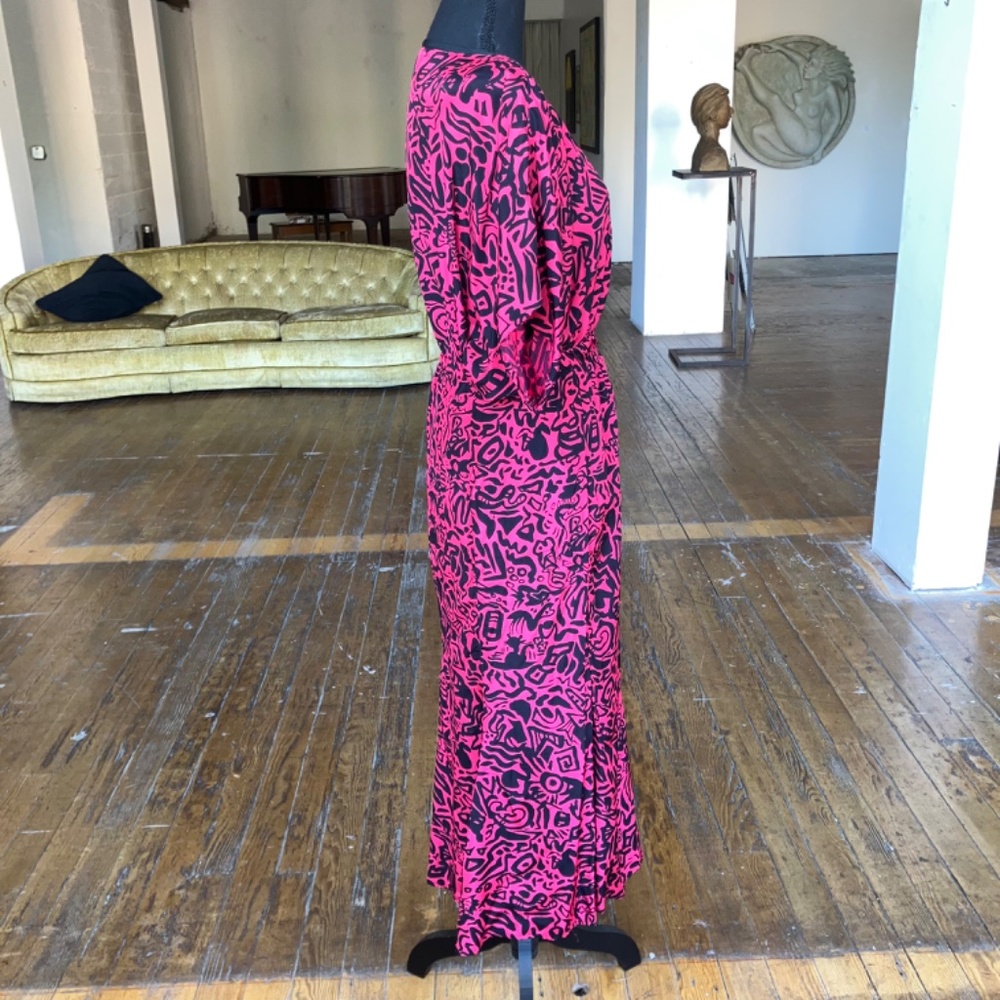 Pink and black 80s skirt set - Picture 2 of 15
